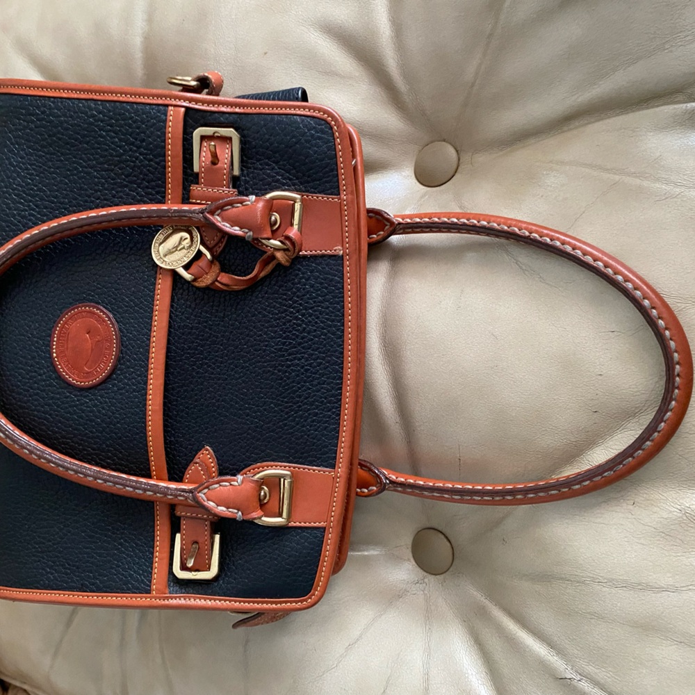 LKNW Vintage Dooney & Bourke Pebbled Leather Satchel Buckle AWL - Picture 4 of 15